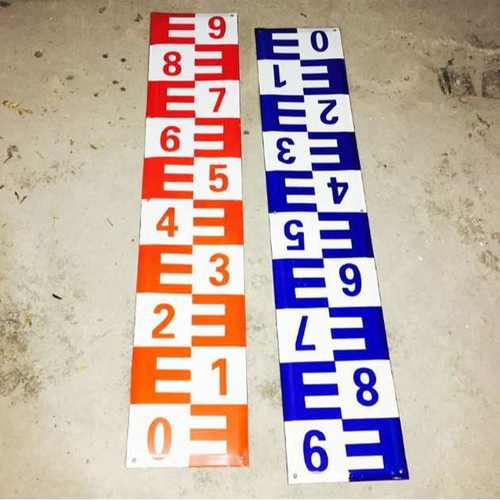 防汛水位测量水位标尺不锈钢烤漆刻度水位尺救灾物资防汛测量尺