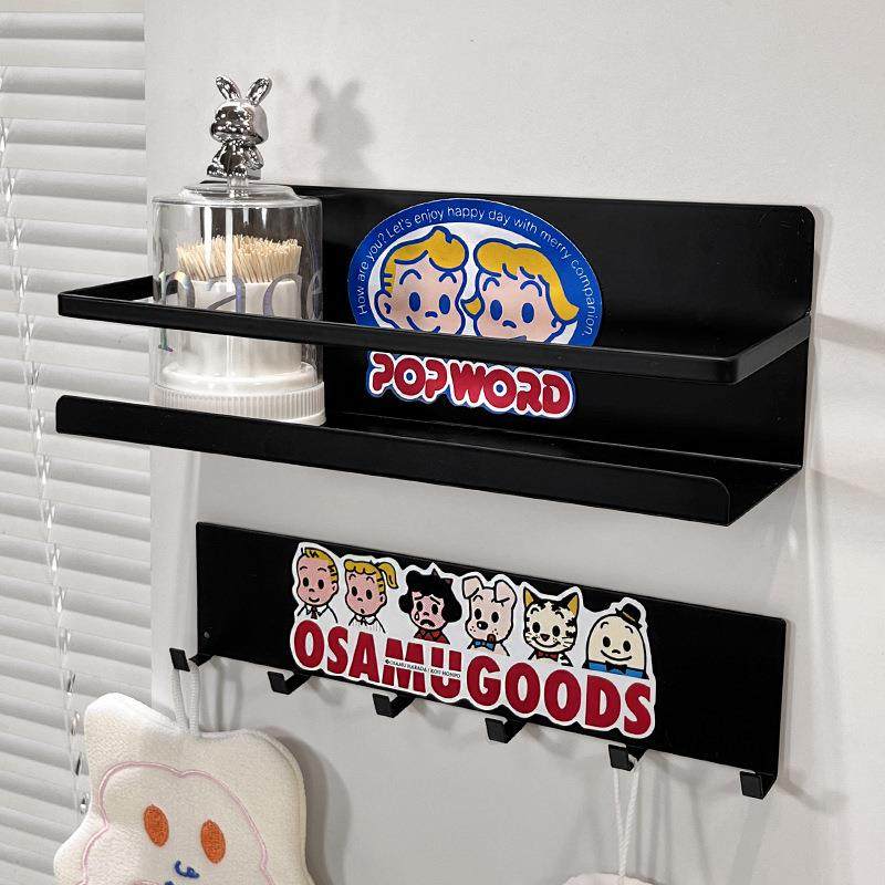 厨房磁吸冰箱置物架免打孔调料壁挂架可爱卡通冰箱侧面磁贴收纳架