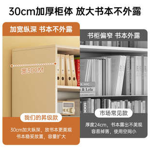 书架落地置物架简易靠墙转角书柜家用客厅收纳储物架组合展示柜子