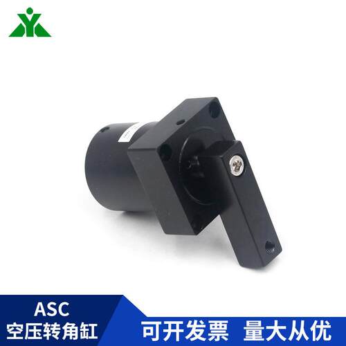 上法兰安装ASC-FA32SR/40SLx90空压治具缸转角缸双压版旋转气缸