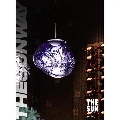 英国熔岩灯吊灯床头卧室别墅创意吧台饭厅楼梯覆式楼挑空设计师