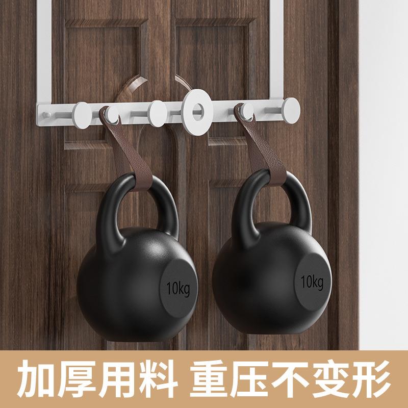 门后挂挂架8门cmMJ-6893厚门防盗上钩卡夹式衣服收纳架不锈钢创意