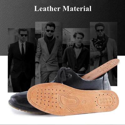 Real Cowhide Insole Leather Shoes Boots Shoe Inserts Soft Br