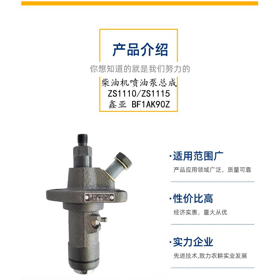 亚鑫泵常柴柴油机喷单杠柴油机喷油总成zs1110zs1115柴油油机喷泵