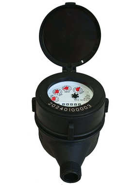 厂家供应R160东南亚黑色尼龙塑料旋翼多流干式智能机械防冻水表