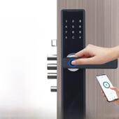 木门指纹锁家庭室内卧室房间遥控密码 锁办公室公寓刷卡电子智能锁