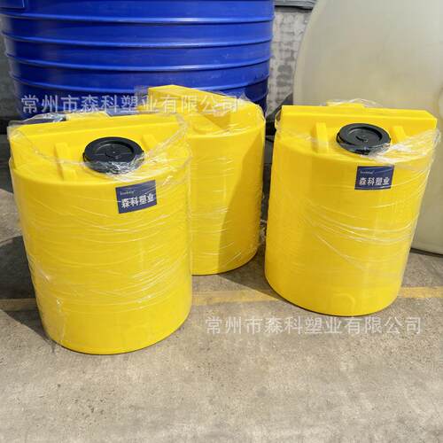加药箱搅拌桶500L圆形塑料桶储水桶带电机0.5吨洗洁精搅拌罐