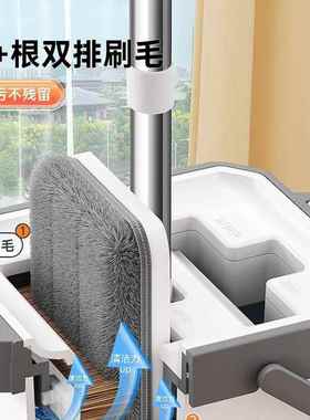拖把家板用拖净20XAP2一5新款平免手洗拖布布桶懒人墩刮刮乐拖地