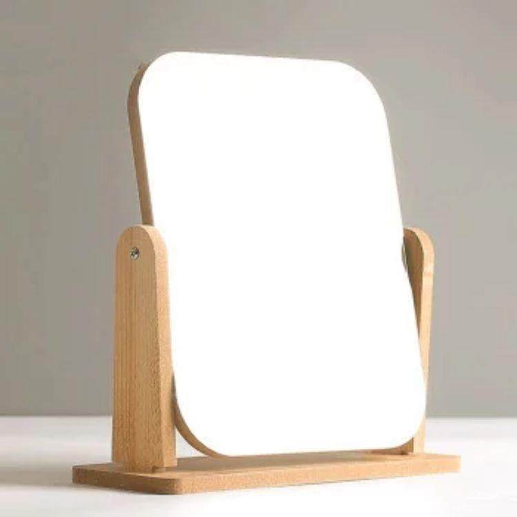 台式化妆镜木质高清单面梳妆镜桌面宿舍卧室生日送生日礼物可刻字,家庭/个人清洁工具,LED化妆镜,淘宝优惠券,粉丝福利购,淘宝优惠卷