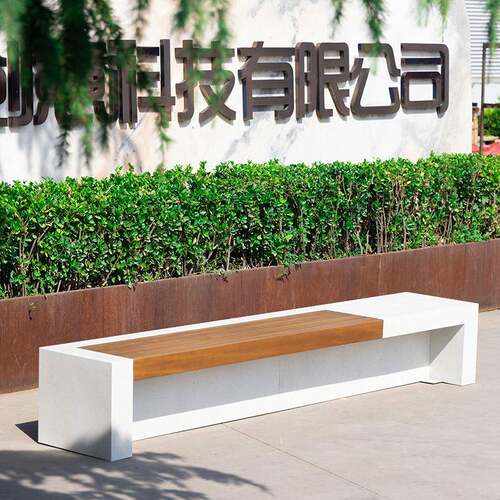 户外公园椅不锈钢铁艺简约酒店商场广场园林景观学校休闲长凳座椅