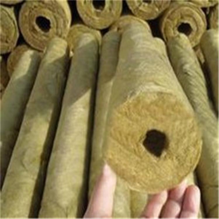 浙江防火岩棉管 蒸汽管道岩棉管 复合铝箔保温岩棉管 岩棉管套