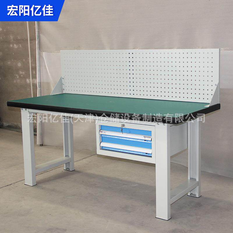 重型工作台钳工台操作台电子厂防静电不锈钢试验台工具桌可移动