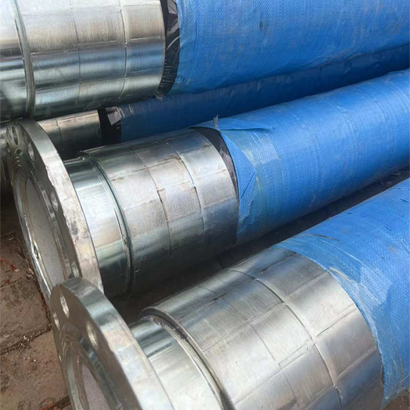 船舶用大口径橡胶管钢丝骨架矿井法兰高压胶管耐负压排吸软管总成