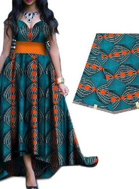 3yd African Print Cloth Double Side Waxed Print Fabric