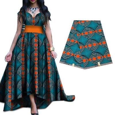 3yd African Print Cloth Double Side Waxed Print Fabric