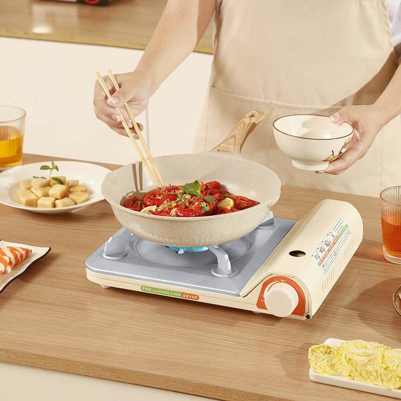 超薄卡式炉便携家用迷你瓦斯炉户外露营野餐炉具防风卡磁炉火锅炉