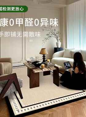 免中地毯客厅沙发地垫复卧室古轻奢美式垫子法ms4JMkfi式古防水洗