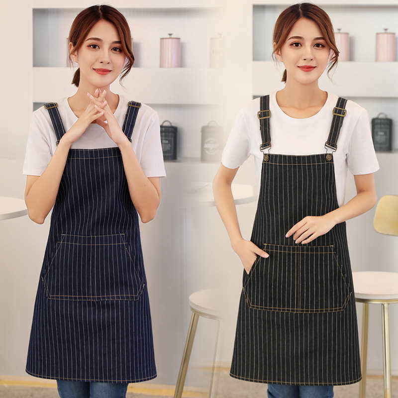 牛仔围裙韩版时尚全身挂脖帅气男女咖啡店美甲画室工作围裙定制,家庭/个人清洁工具,围裙,淘宝优惠券,粉丝福利购,淘宝优惠卷