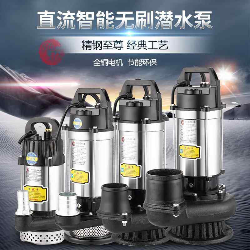 直流无刷潜水泵24v/48v60v72v不锈钢1寸2寸2.5寸3寸4寸