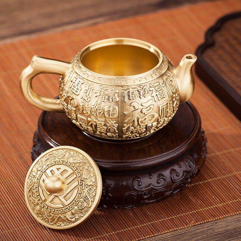 采购产品纯铜茶壶，黄铜水壶，酒壶，茶杯，倒茶杯，家用佛像水壶