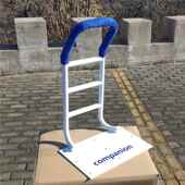 正品 老人起床夜助白色力扶手床边护栏保借力扳手帮助起暖工具固定