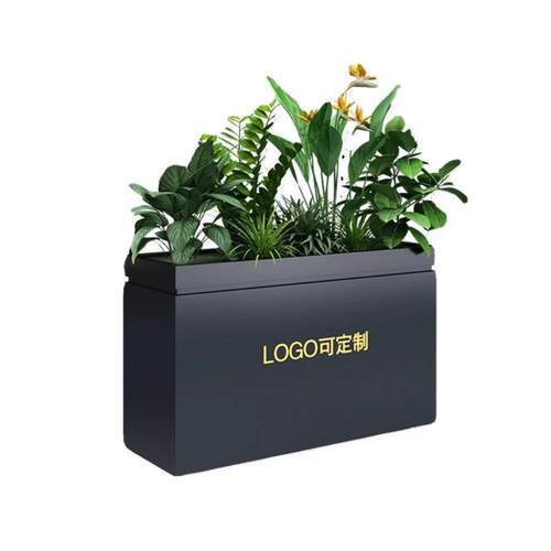 花箱不锈钢花槽组合庭院阳台室外餐厅隔断花坛市政移动种植箱花架