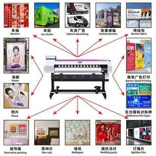 宏印A1.8单双头H景YHY 18高精度压电宣纸国画风画米写真机 A18