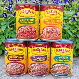 香辣无脂炒豆酱茸黄豆泥罐头OLD EL PASO FAT FREE REFRIED BEANS