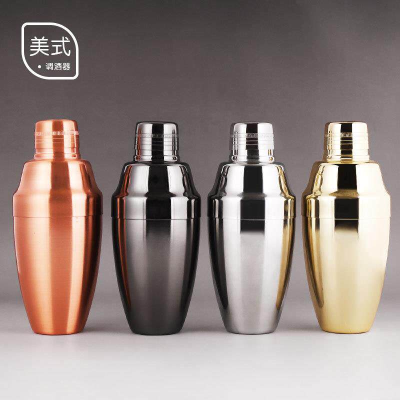 美式不锈钢调酒器调酒摇酒调杯器具调酒杯师器壶杯工具酒吧杯子
