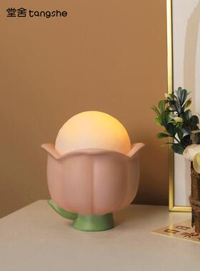 花朵造型创意收纳摆件家居装饰品客厅卧室桌面氛围灯小夜灯少女心