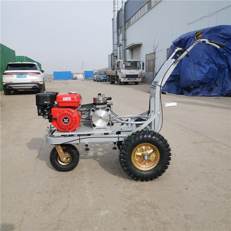 江苏手推式冷喷划线机 混凝土道路划线机 人行道标志涂料划线车