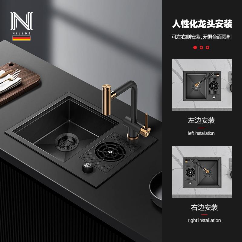 厨房车洗杯器中岛吧台水槽手工单槽洗菜池阳台咖啡奶茶商用小单槽