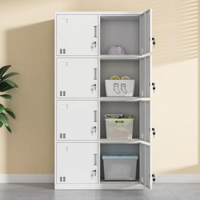 需定制西安八门铁皮更衣柜学校宿舍钢制收纳柜工厂员工浴室8门换