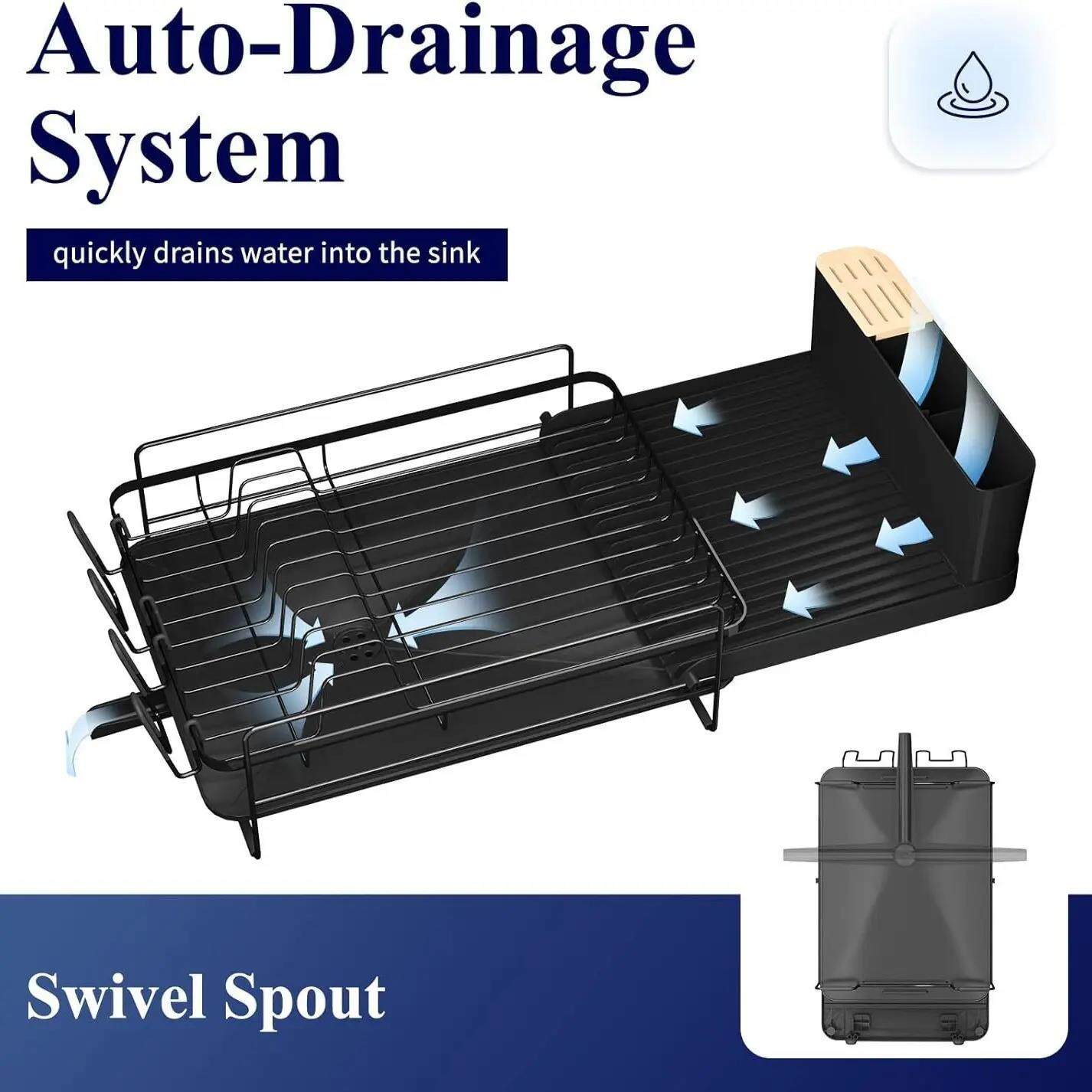 Bowl and Dish Rack Drainer Kitchen drying utensils Storage