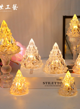 led小夜灯圣诞节新款大冰山装饰灯夜市摆摊感ins床头摆件礼