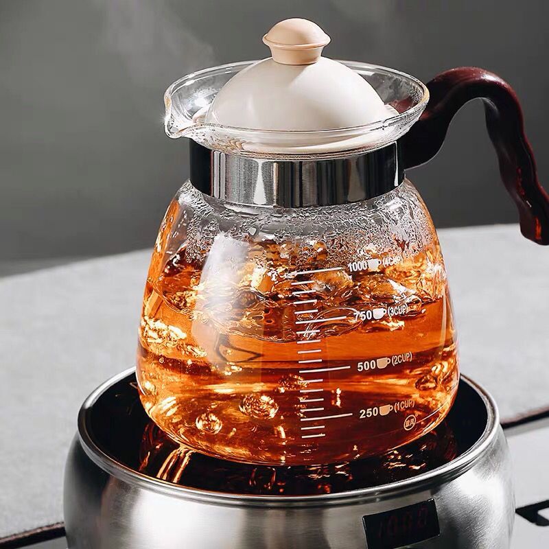 雅风耐高温玻璃冷水壶大容量家用凉白开水壶泡茶壶可电陶炉煮茶壶