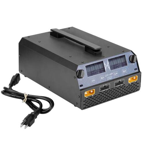 EV-PEAK永航U4-HP植保飞机智能充电器2400W双路6-14S格氏海盈电池