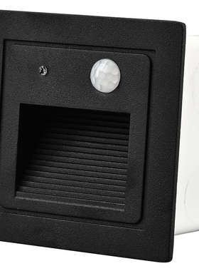 嵌入式户外86型人体感应地脚灯智能led过道楼梯防水踢脚灯踏步灯