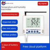 4g温湿度记录仪无线温室工业远程监控告警模块温湿度控制传感器