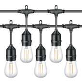 户外装 S14节日装 E27跑马灯带 15灯 饰防水灯串 饰灯串48FT