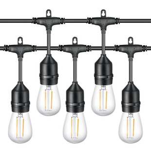 户外装 S14节日装 E27跑马灯带 15灯 饰防水灯串 饰灯串48FT