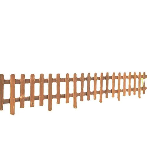 四川工厂直供木栅栏户外防腐木实木花园草坪篱笆围栏花坛