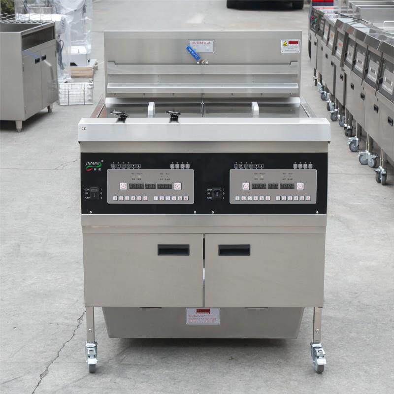 工厂直销商用双缸四筛电热式油炸锅