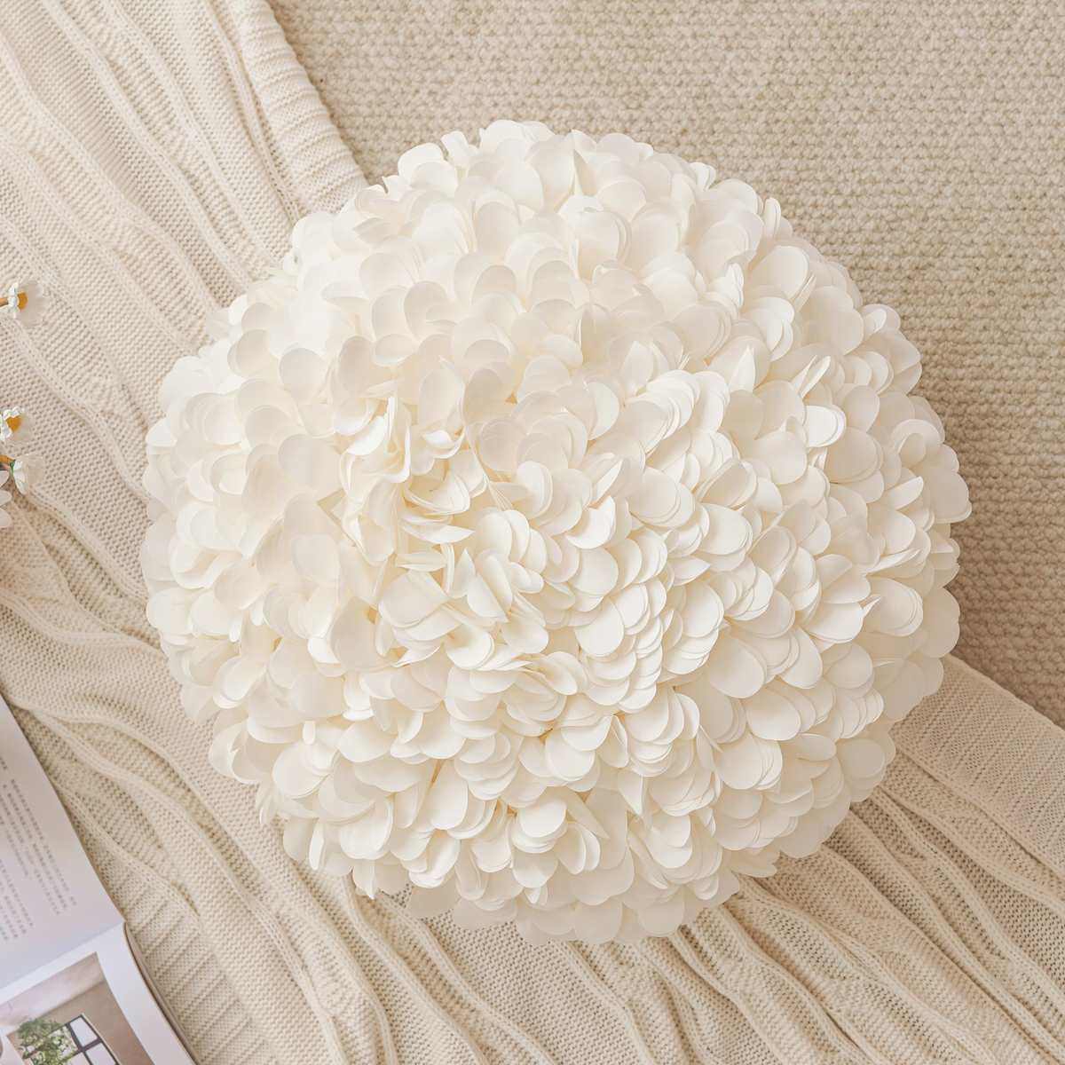 网红手工立体绣球花朵抱枕套 轻奢ins风沙发靠枕阳台飘窗床头靠垫,居家布艺,靠垫/抱枕,淘宝优惠券,粉丝福利购,淘宝优惠卷