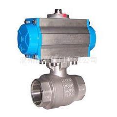 Q611F-16P气动不锈钢球阀 Q611F-16P气动不锈钢3pc内螺纹球阀