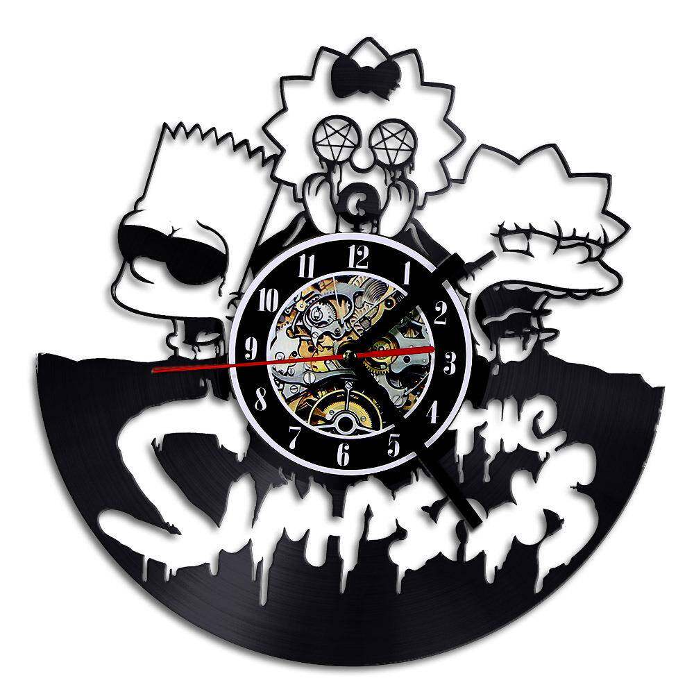 复古怀旧塑胶钟 儿童房挂钟 LED宝宝喂奶灯便携起夜时钟七彩灯饰