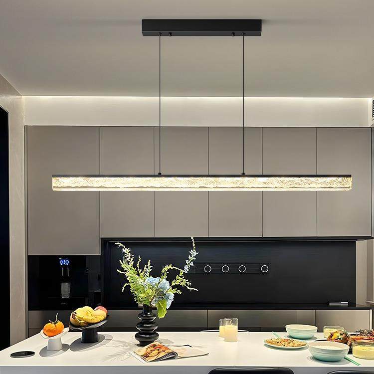 意式简餐厅灯代简约吧台QBF创意极现吊餐桌饭厅设计师高端一字长