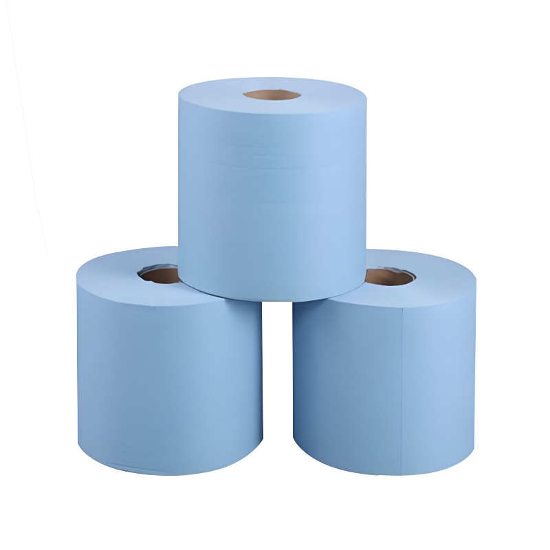 无尘纸工业擦拭纸无尘室蓝白无纺布清洁吸油吸水无尘布大卷除尘纸