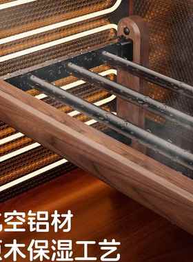 胡桃木UBY间毛巾架卫生免打孔浴室物置架厕所架毛巾挂杆高端浴挂