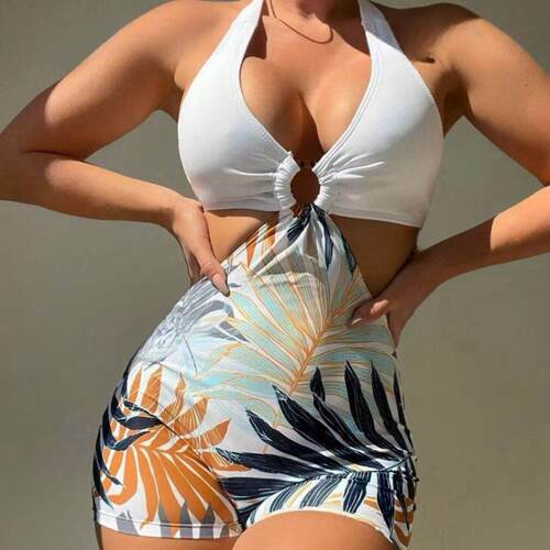 Swimsuit women's one-piece swimsuit women's circular